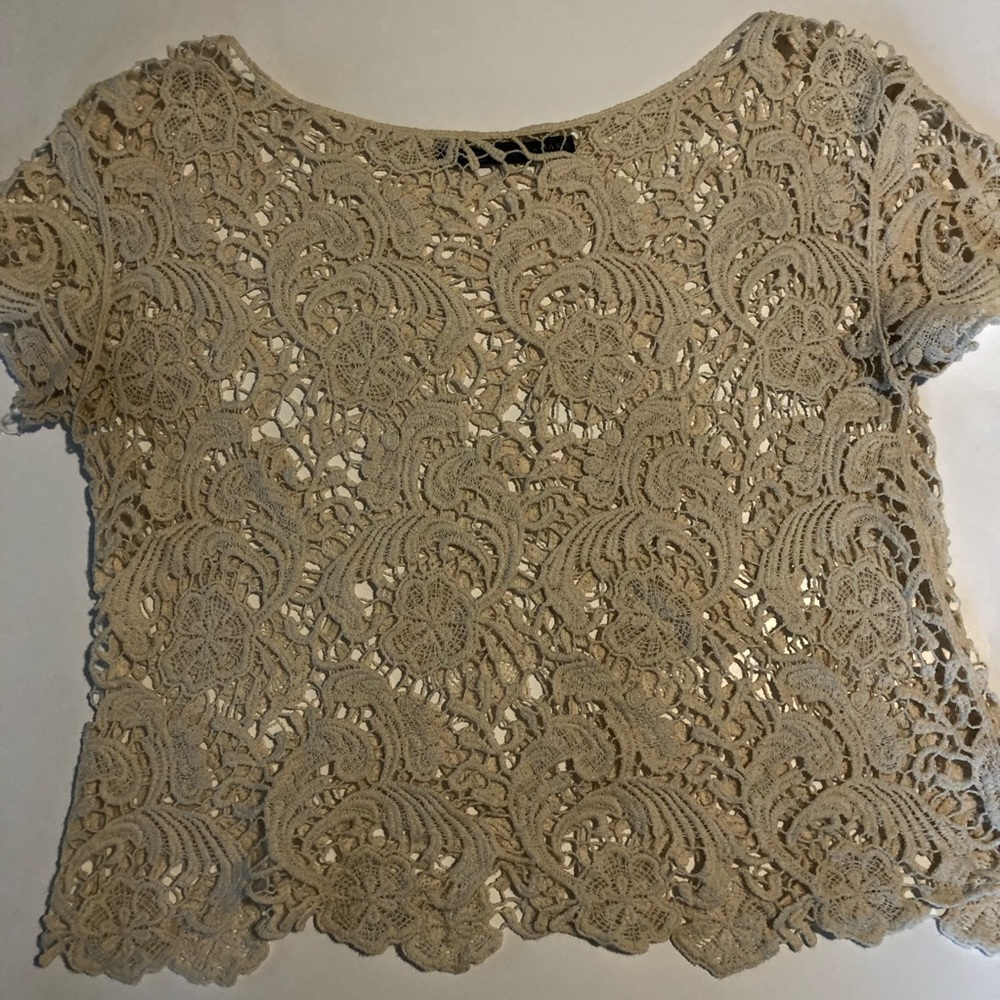 Cream Lace top